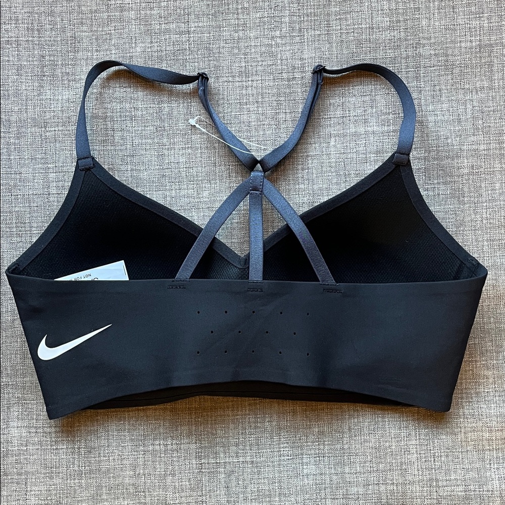 Nike Black Racerback Sports Bra NWOT Sample S/M - Picture 3 of 5